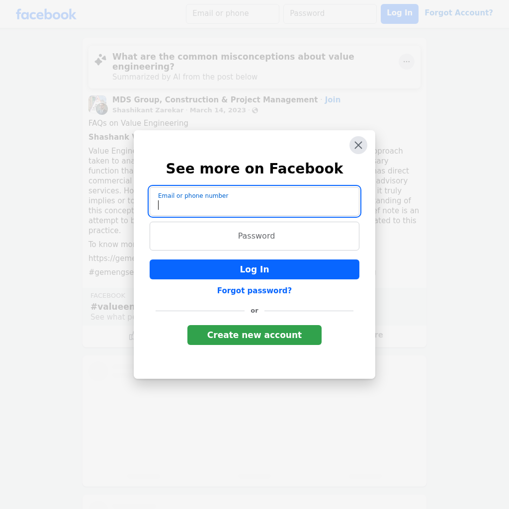 MDS Group value engineering insights