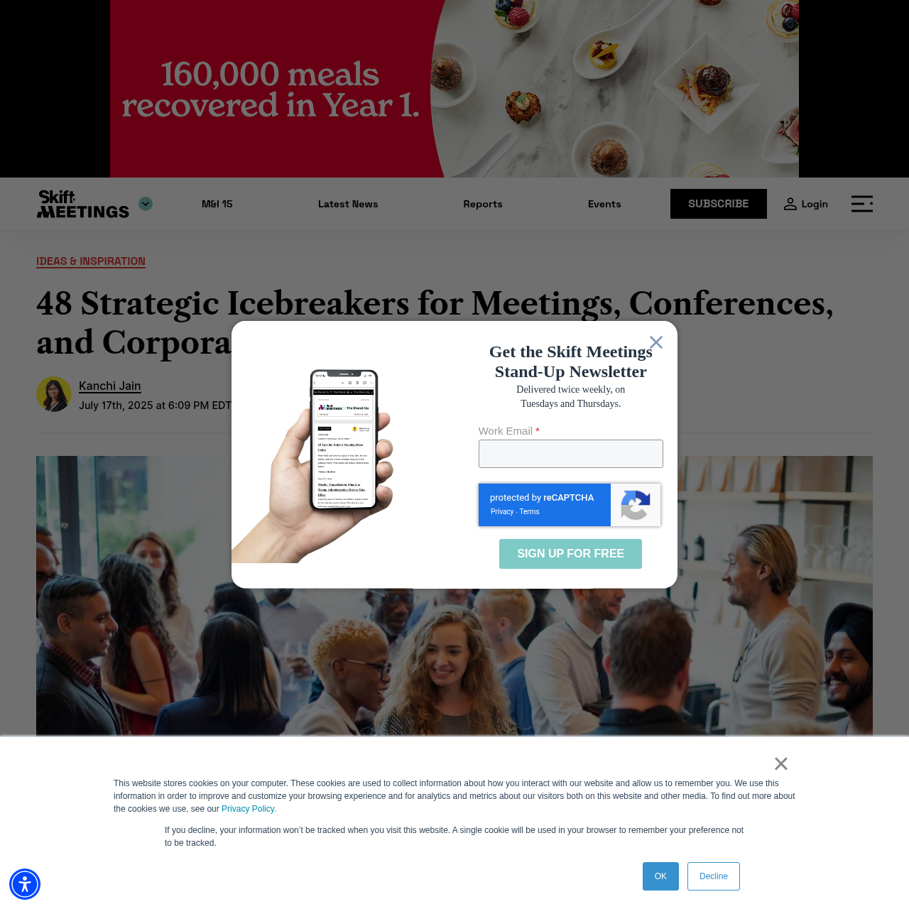 48 Strategic Icebreakers for Meetings, Conferences, and Corporate Events interface
