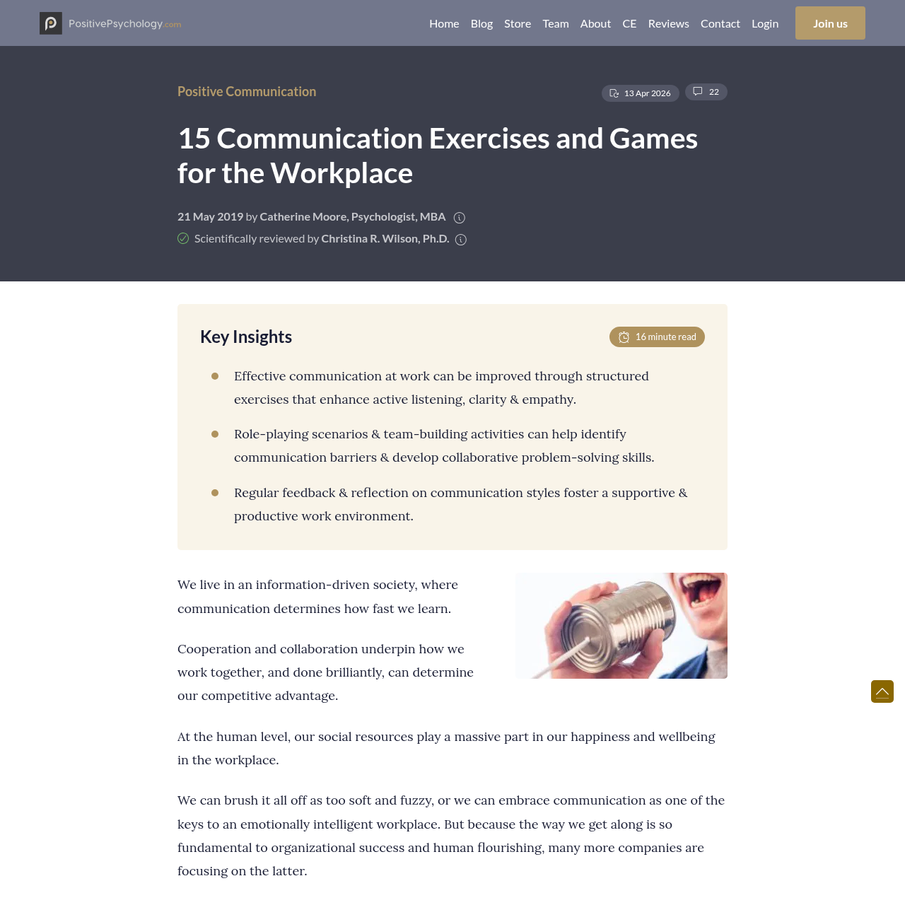15 Communication Exercises and Games for the Workplace interface