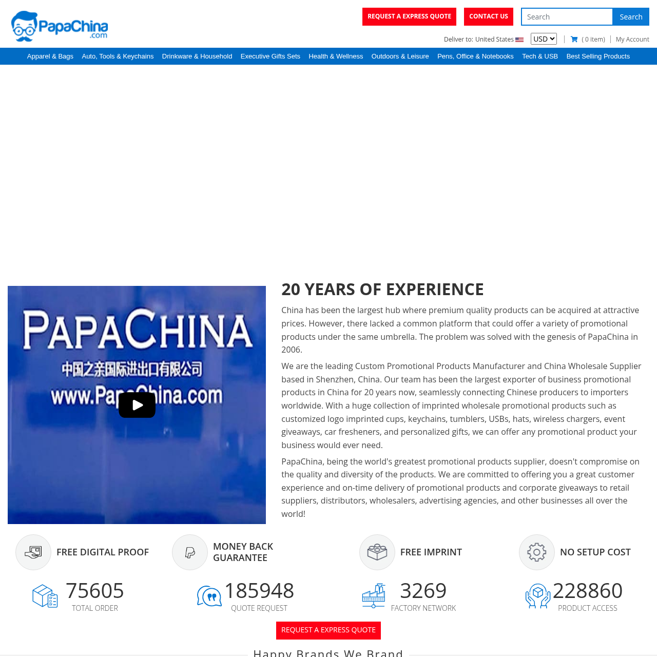 PapaChina wholesale platform interface