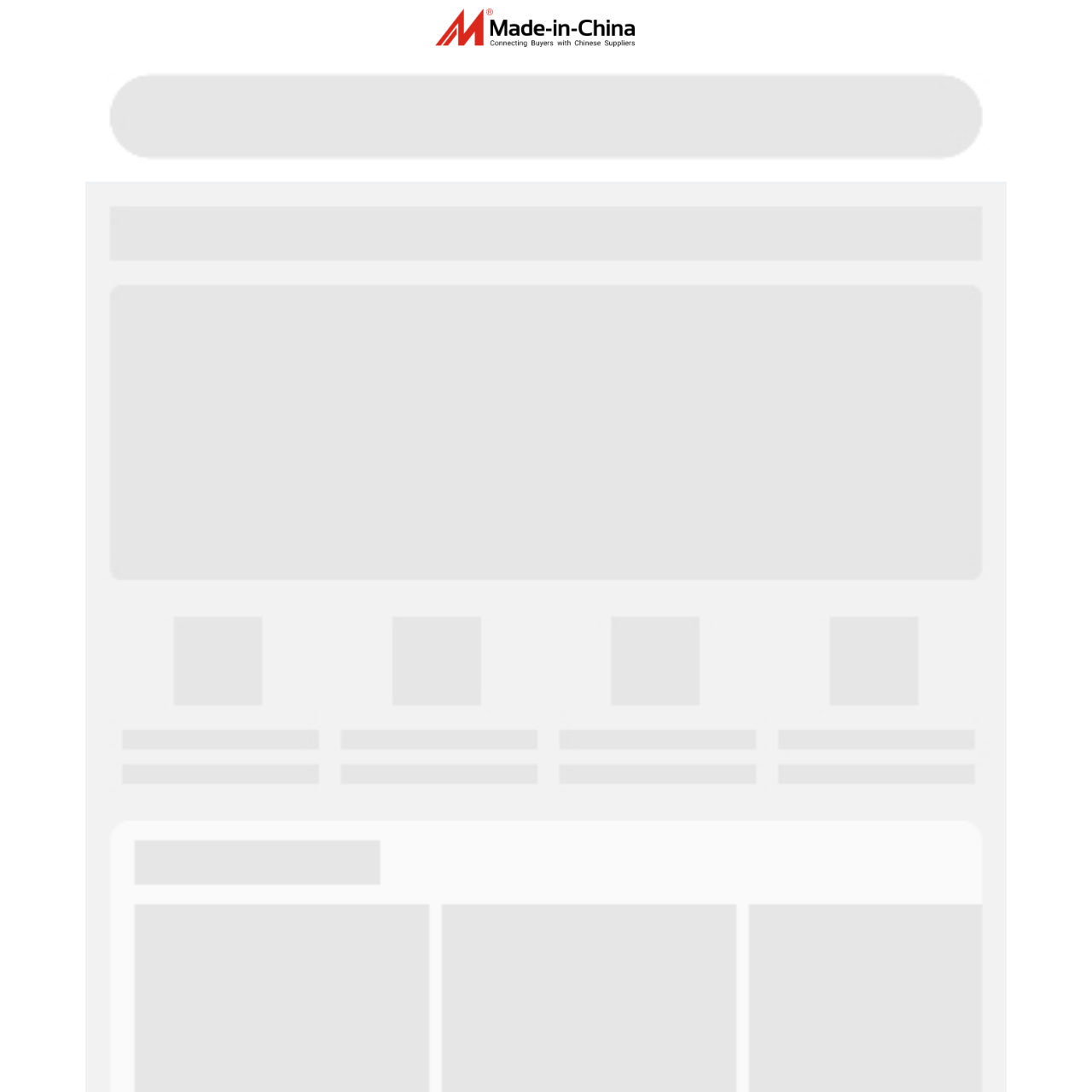 Made-in-China.com supplier discovery interface