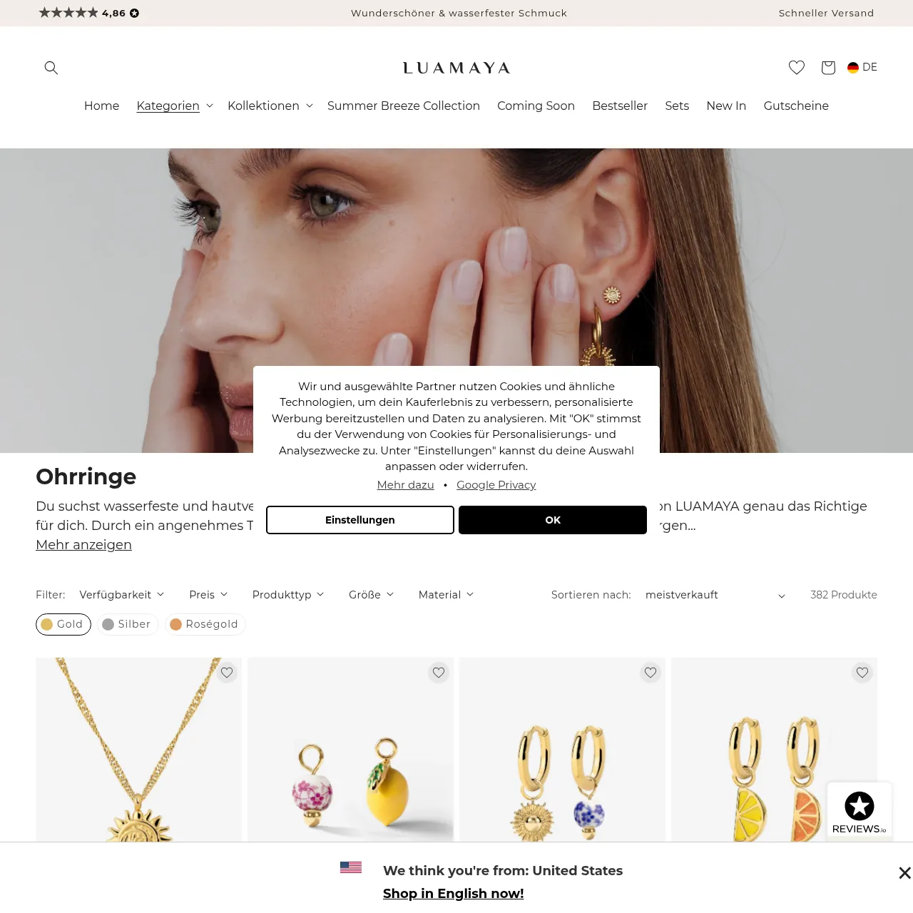 Lua Maya Earrings Collection