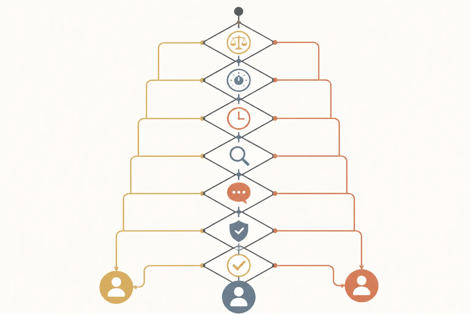 custom jewelry - Annotated procurement checklist diagram showing the 7 key evaluation criteria for sourcing custom jewelry alternatives — MOQ, customization, lead time, QC, communication, compliance, and reliability — displayed as a decision flowchart with buyer profiles mapped to each path