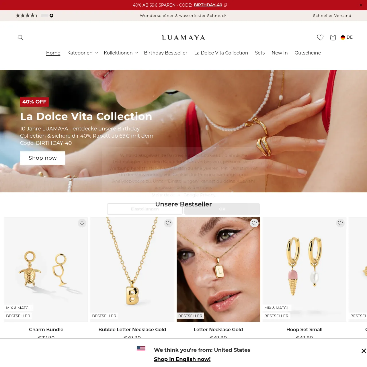 LuaMaya Schmuck Online-Shop
