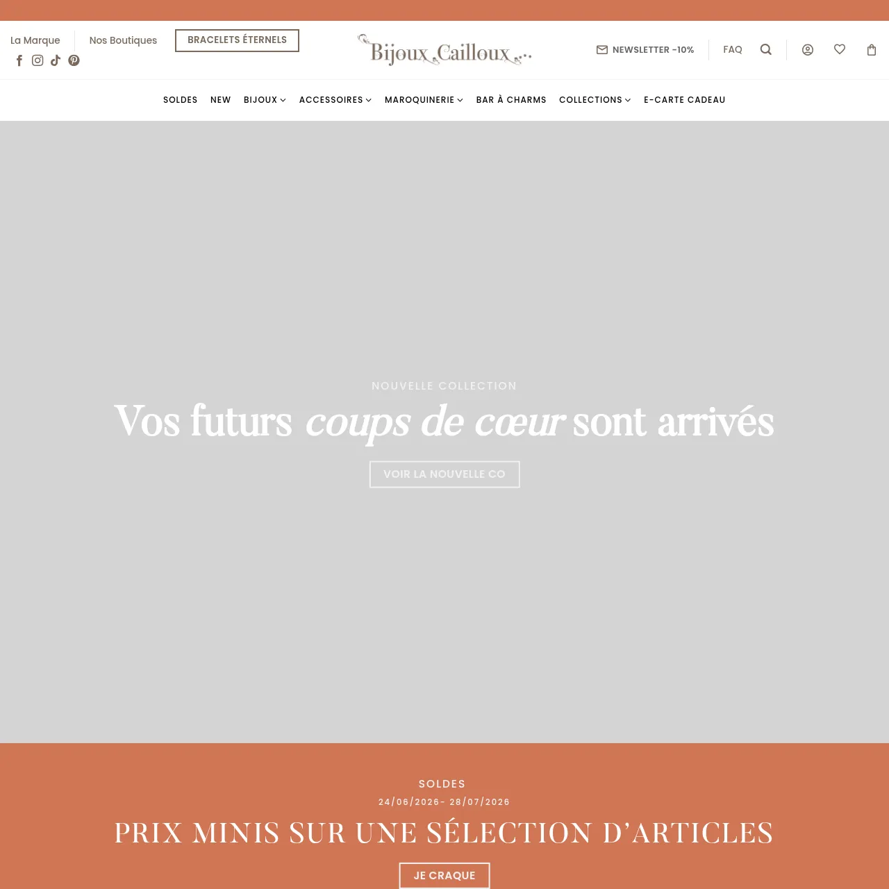 Bijoux Cailloux — French Boutique Fashion Jewelry Retailer (Est. 1991) interface