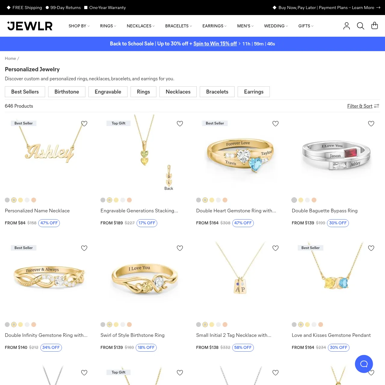 Jewlr personalized jewelry catalog