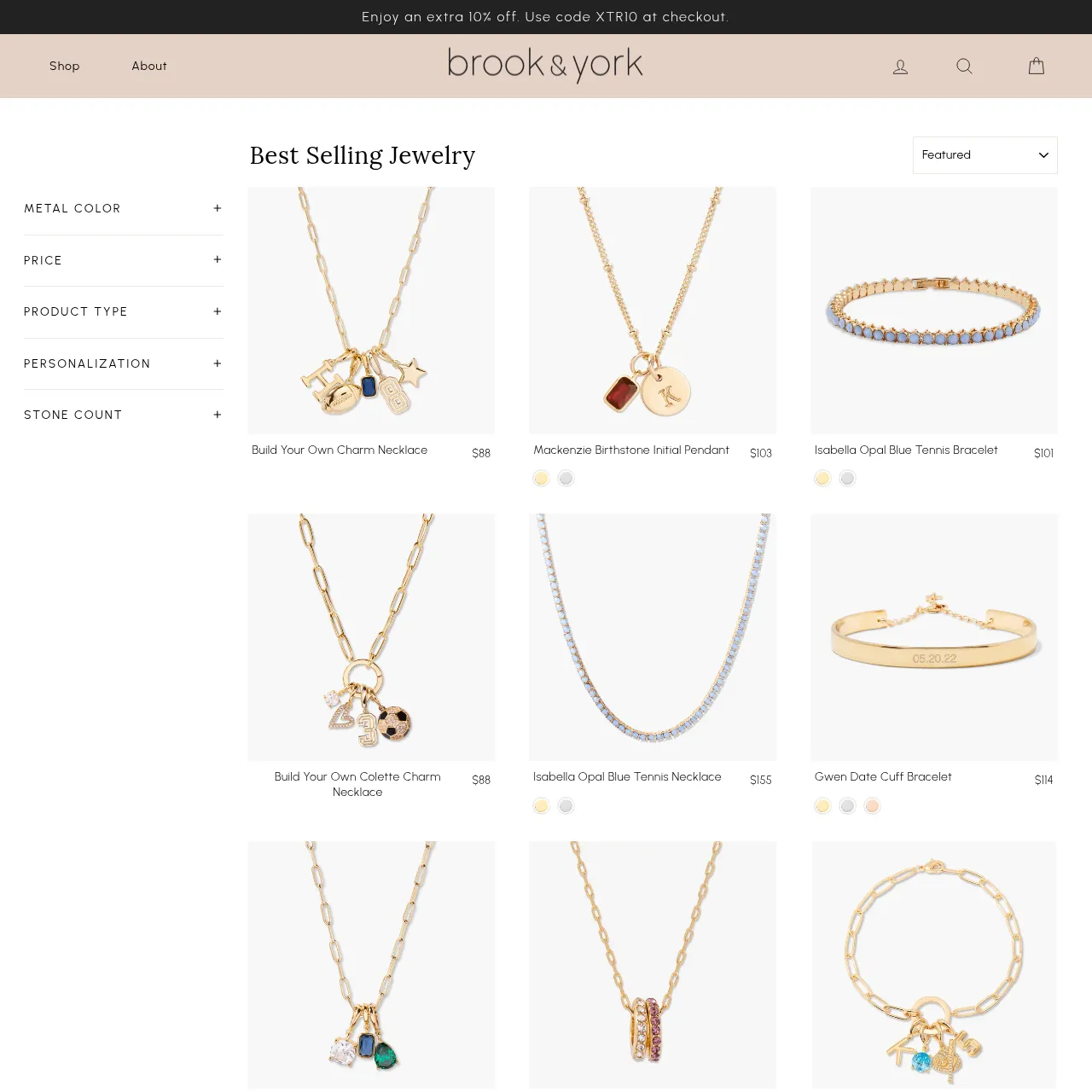Brook & York custom jewelry collection