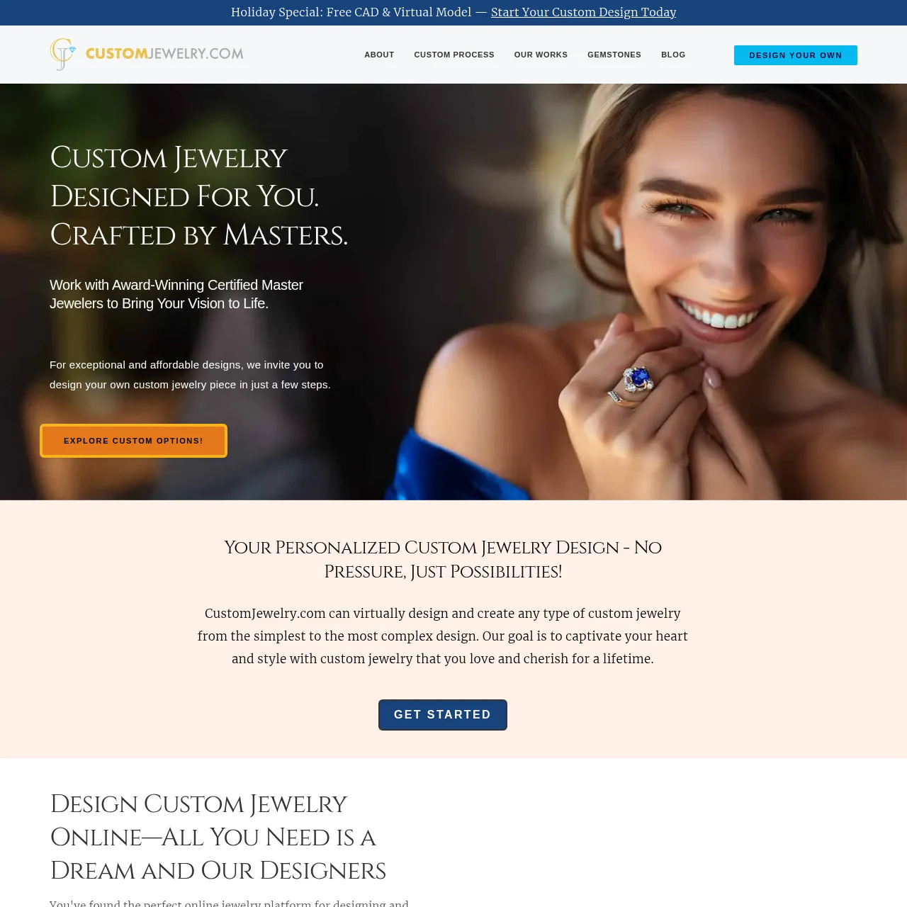 CustomJewelry.com design interface