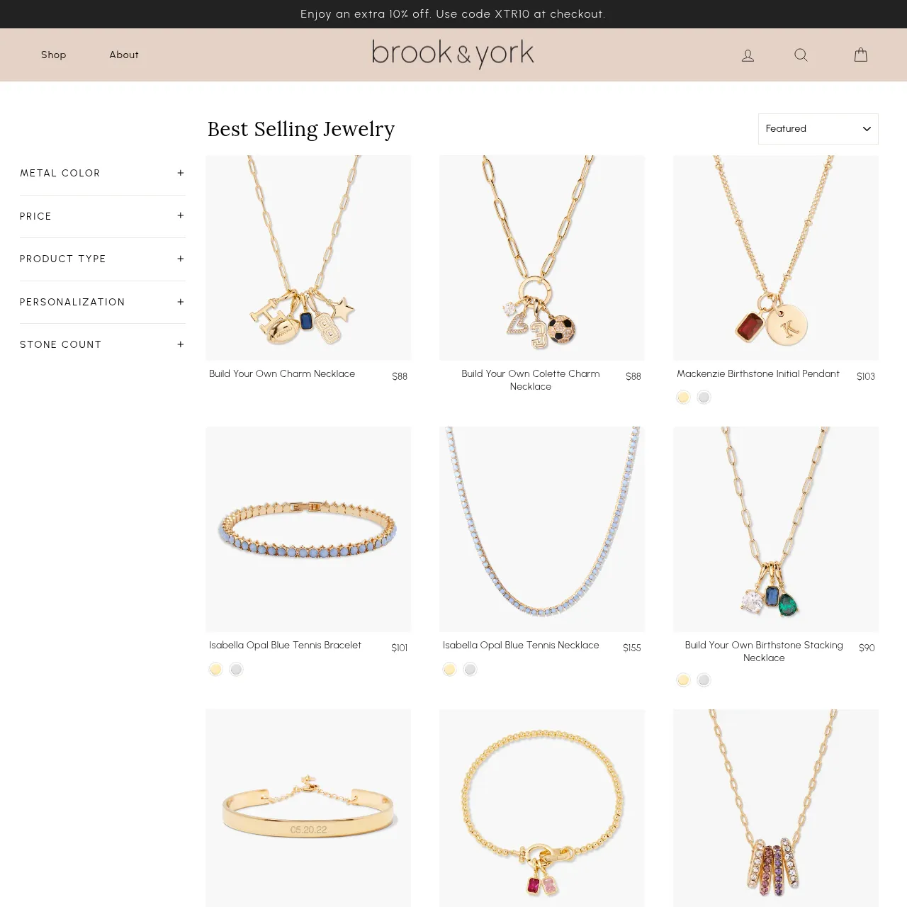 Brook & York best-selling jewelry