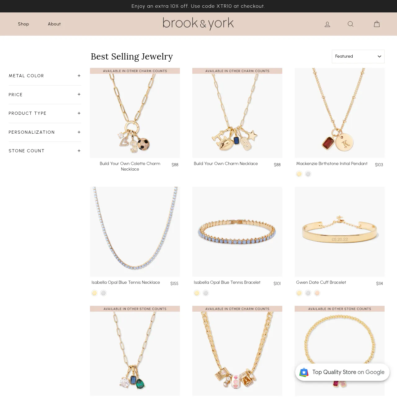 Brook & York jewelry collection