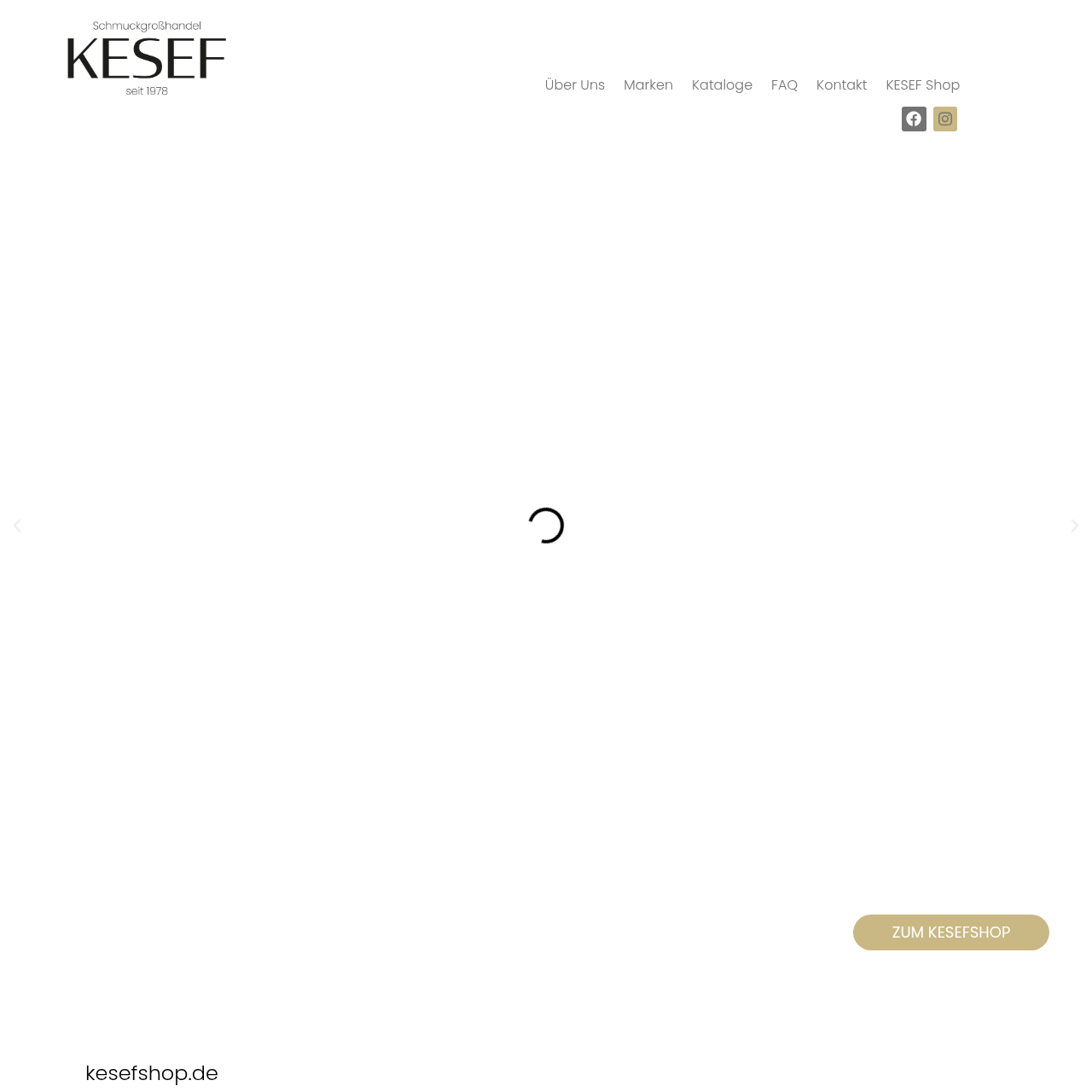 KESEF Schmuck GmbH – B2B Schmuckgroßhandel interface