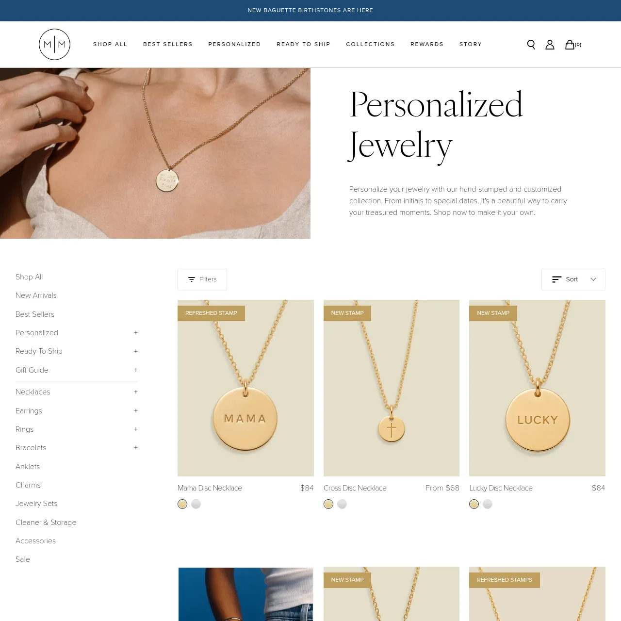 Made by Mary personalized jewelry