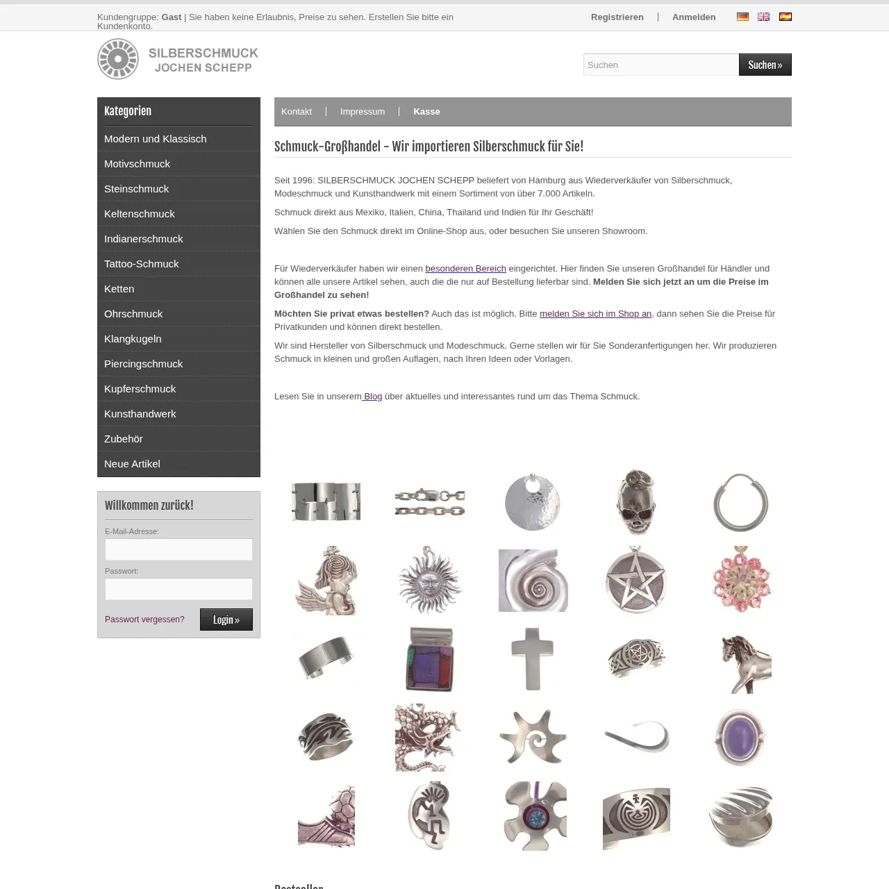 Silberschmuck Jochen Schepp interface