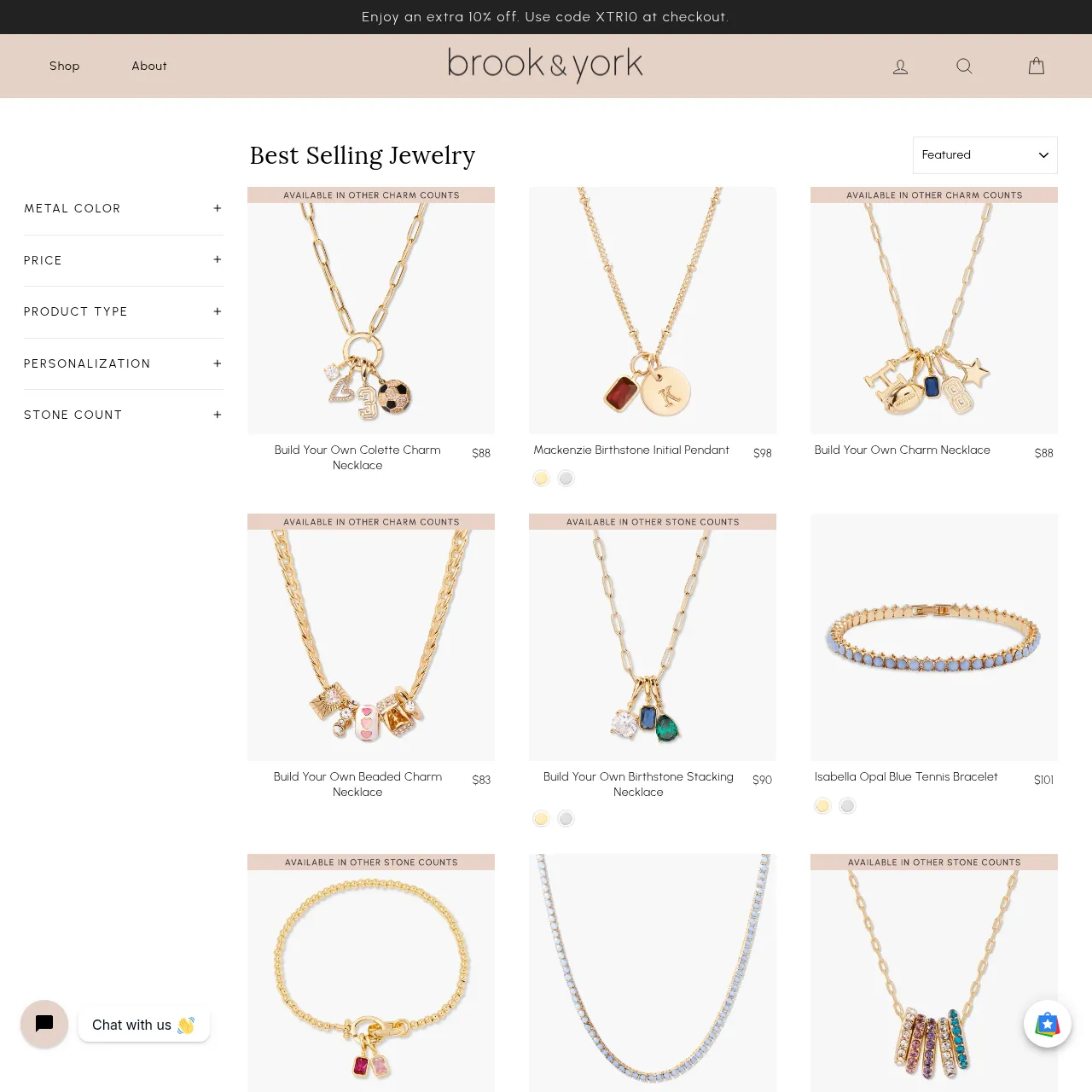 Brook & York best-selling jewelry
