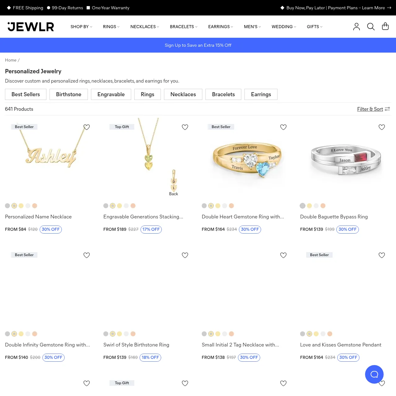 Jewlr personalized jewelry