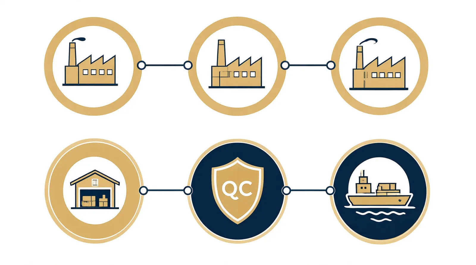 designer-modeschmuck - Informationsdiagramm, das die Lieferkette von Designerschmuck (Fabrik -> Großhändler -> Einzelhändler) der optimierten Route von STRAND (Geprüfte Werkstatt -> STRAND QC -> Direkter Export) gegenüberstellt