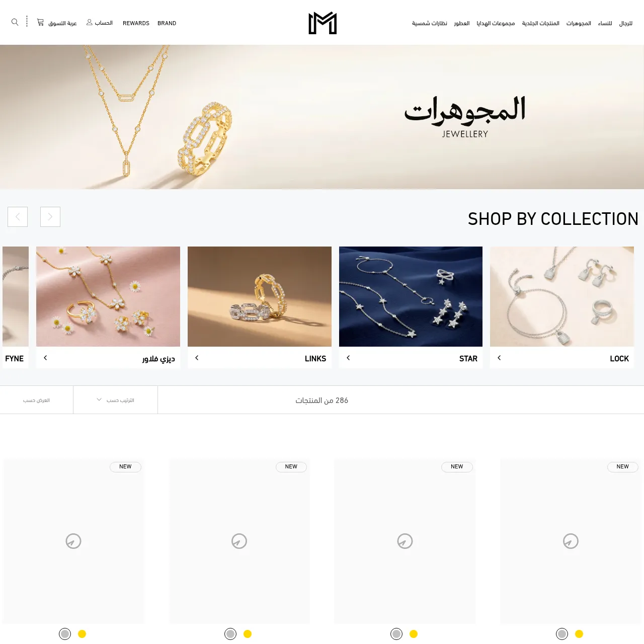 Minimalist AE Jewelry & Accessories Collection interface