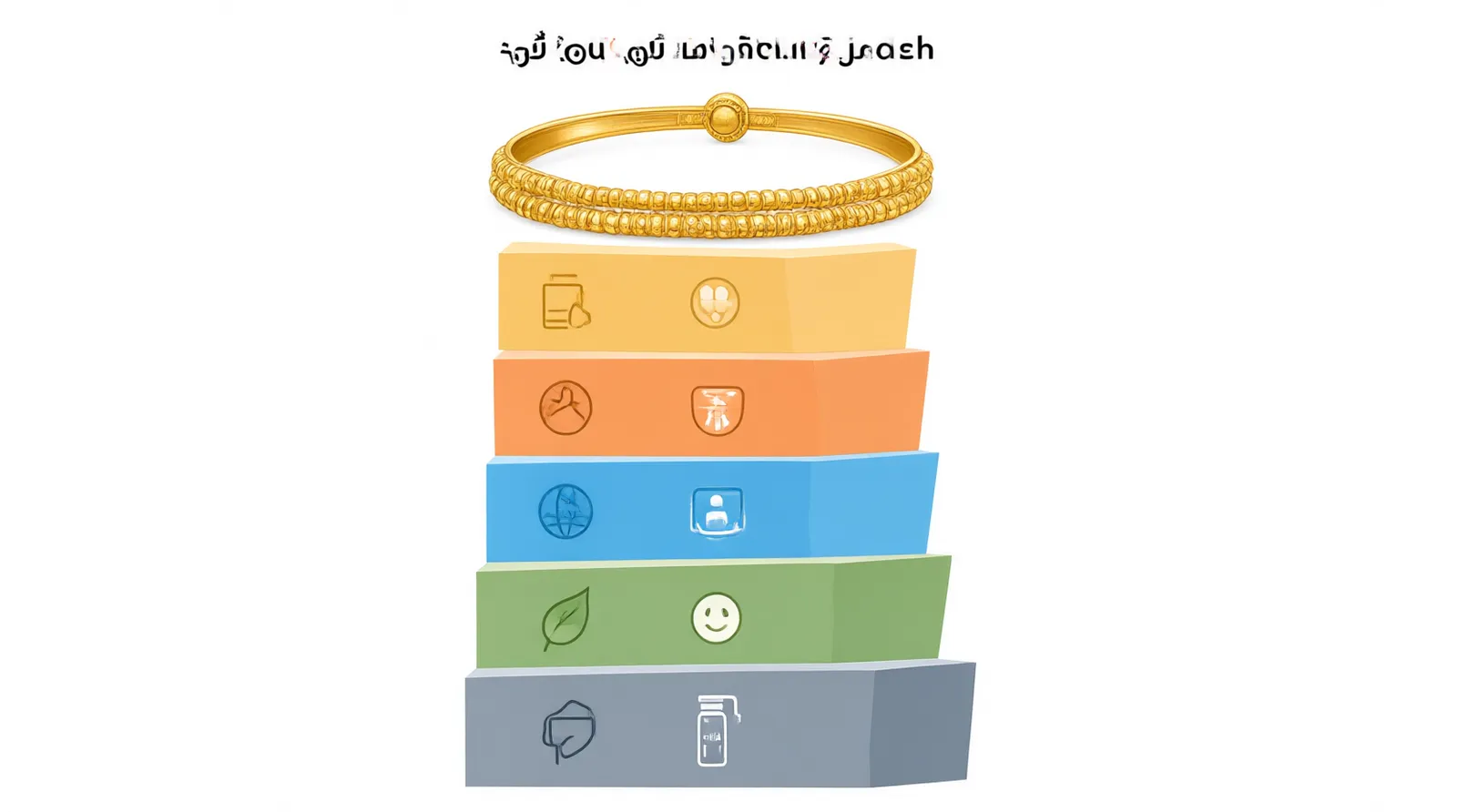 indian jewelry - Informational diagram showing the cost breakdown of importing a 22K gold bangle into the US, illustrating base gold weight cost, factory markup, freight, customs duty, and final retail margin